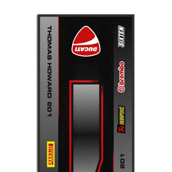Personalisierte Ducati-Matte
