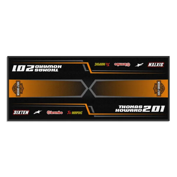 Alfombra Personalizada Harley Moto, Quad, Motorsport