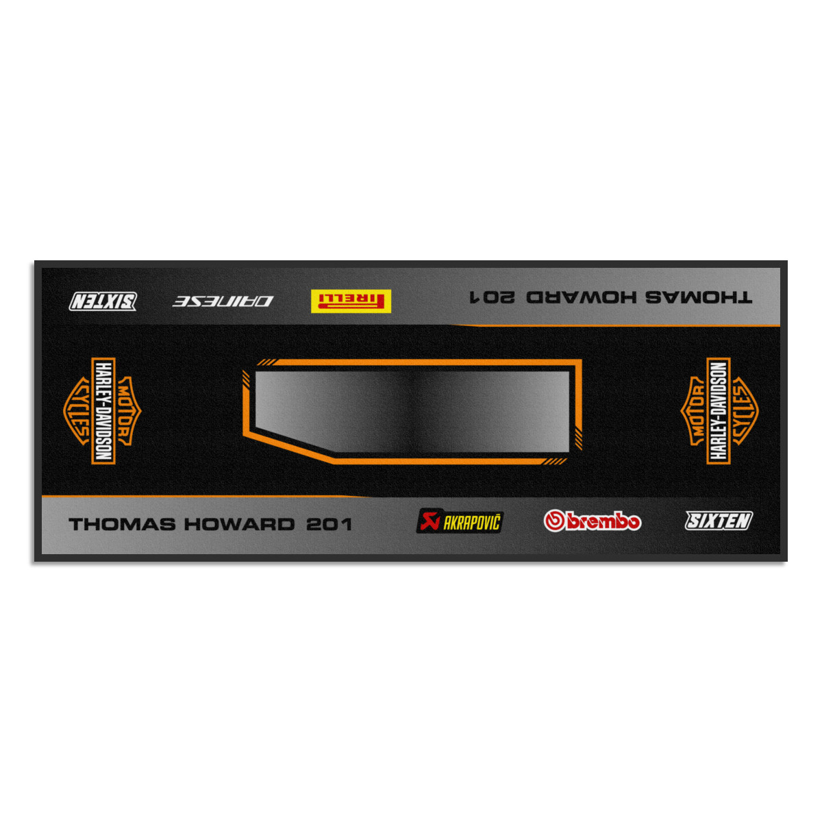 Gepersonaliseerde Harley-mat Motor, Quad, Motorsport