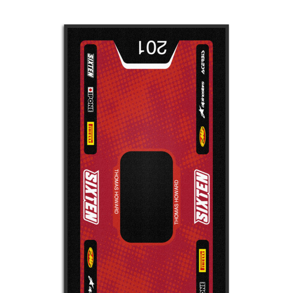 Personalisierte Matte in Gas Gas Farben - 95x200 - Spot