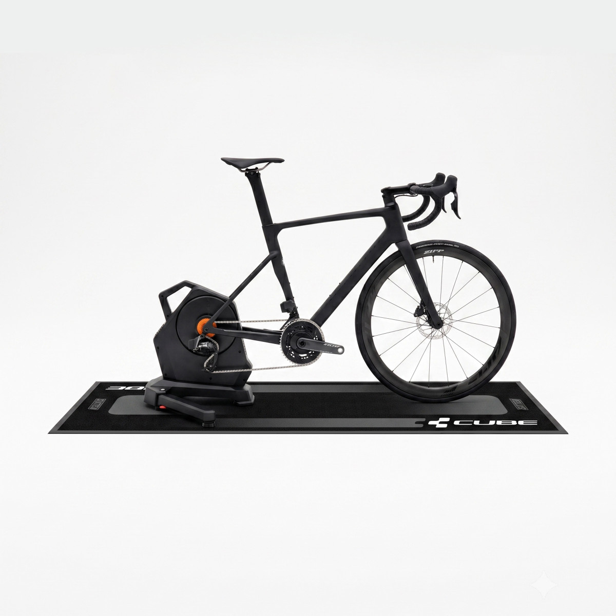 Fietstrainer mat Fiets Cube Marker 65x180
